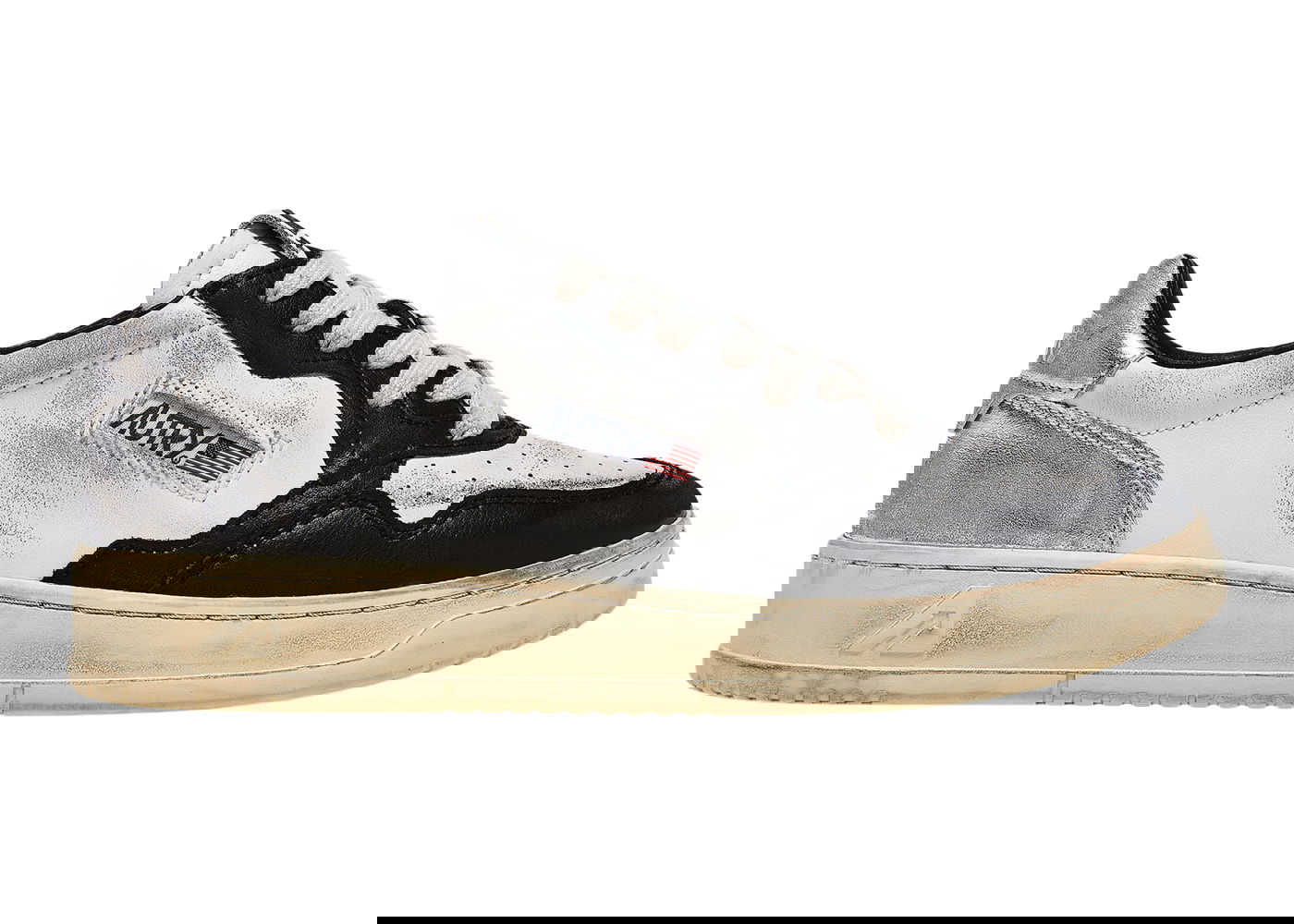 Sneakers og sko Autry Medalist Leather Low Hvid | AVLM-SV11, 0