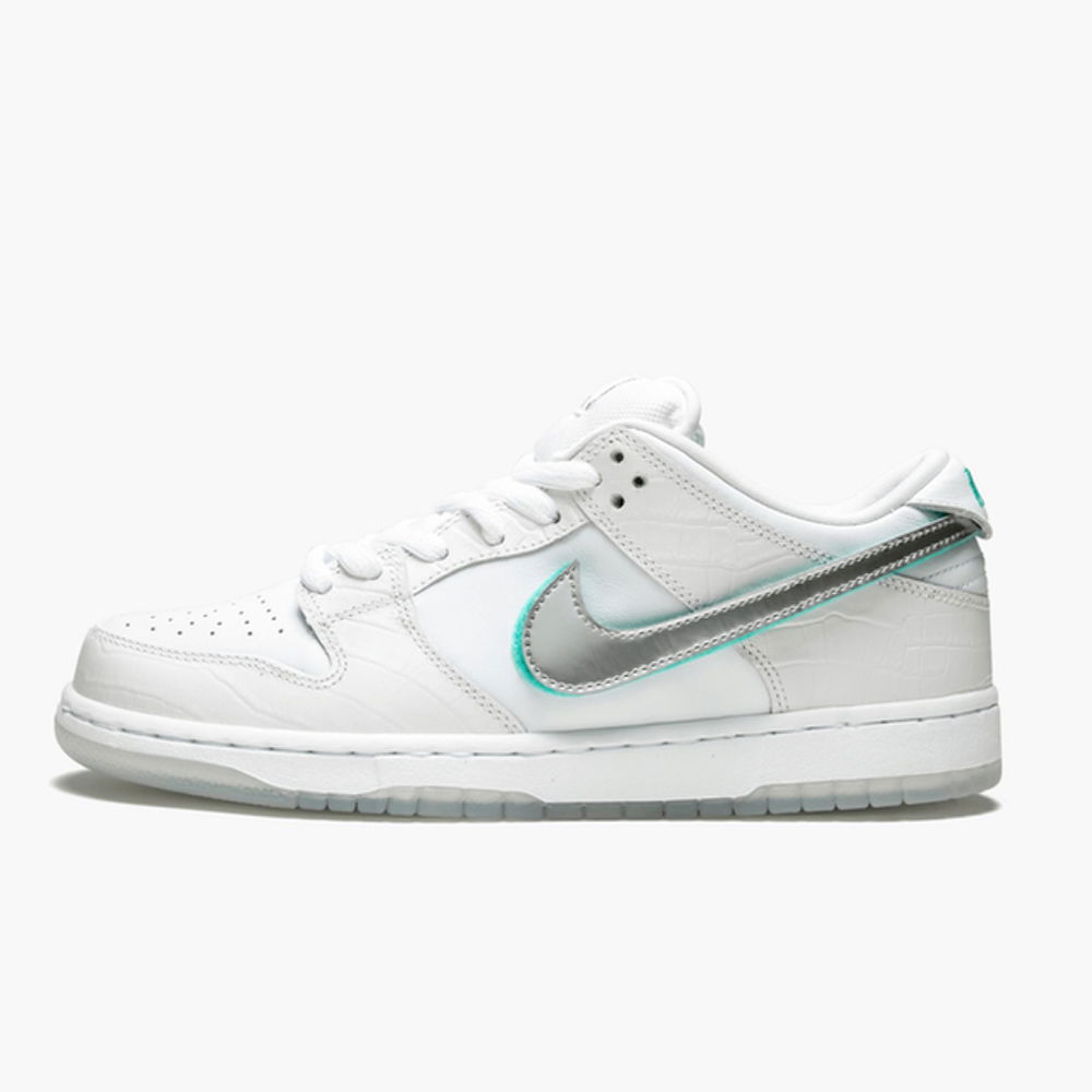 Sneakers og sko Nike SB Diamond Supply Co. x Dunk Low Pro SB "White Diamond" Hvid | BV1310-100, 0