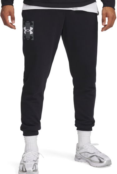 Joggingbukser Under Armour Rival Terry Logo Joggers Sort | 1390144-001, 4