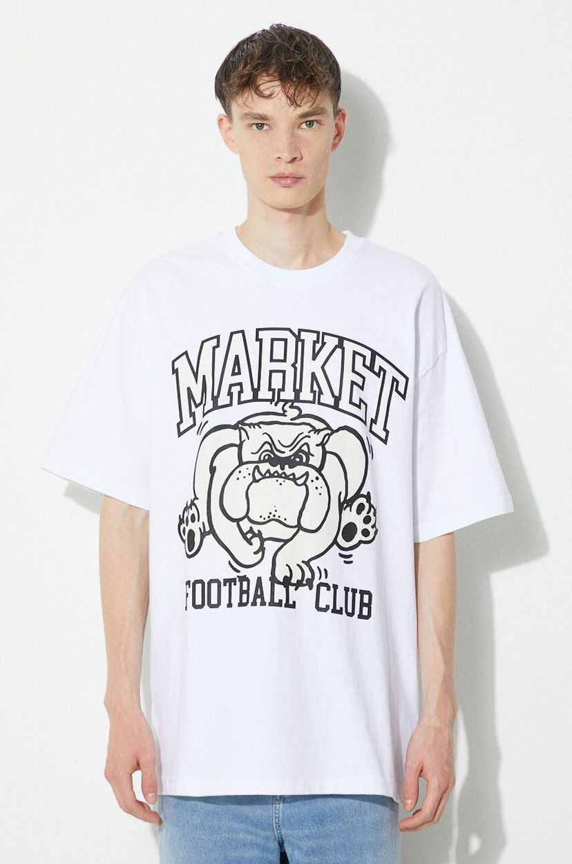T-shirt MARKET T-Shirt With Print Hvid | 399001776