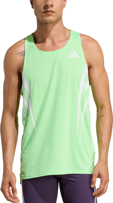 Tanktop adidas Originals Adizero New York City Performance Running Tank Top Grøn | jy6999, 0