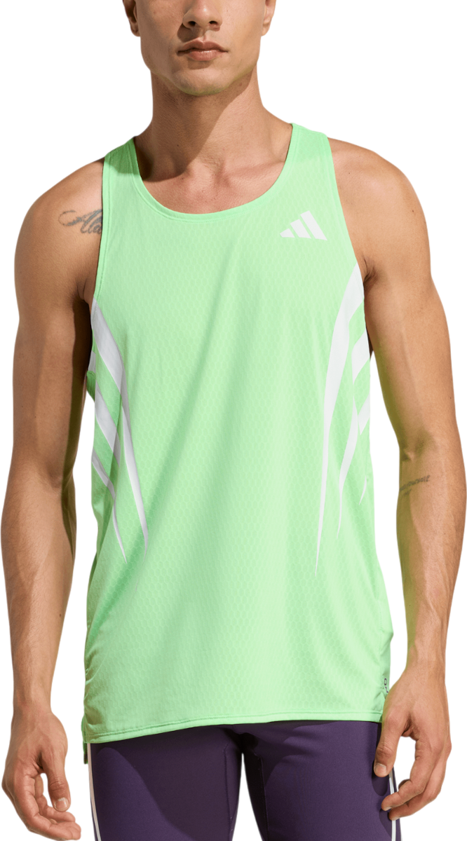 Tanktop adidas Originals Adizero New York City Performance Running Tank Top Grøn | jy6999