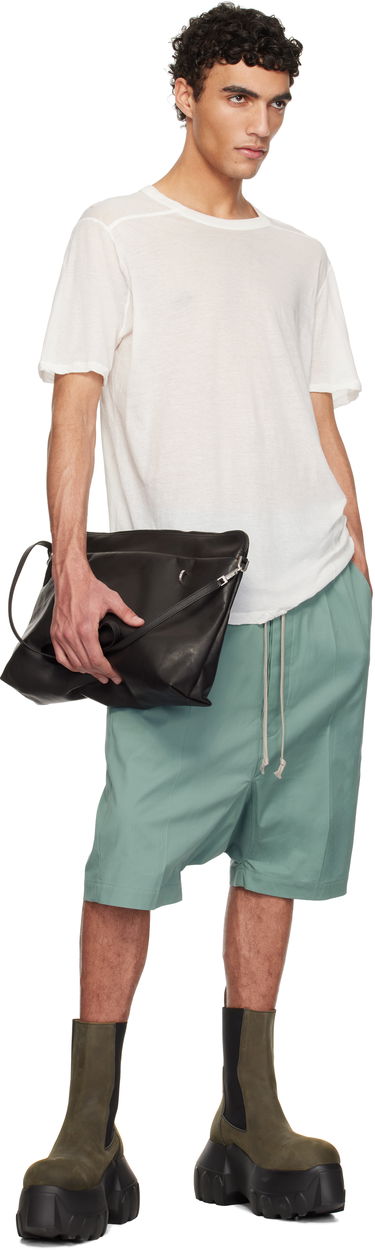 Håndtaske Rick Owens Rick Owens Hollywood Big Adri Leather Pouch Sort | RA01E0626 LCN, 3