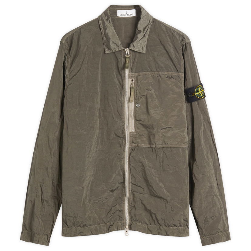 Skjorte Stone Island Nylon Metal Shirt Jacket, Size Large Grøn | K1S151200005-V0054