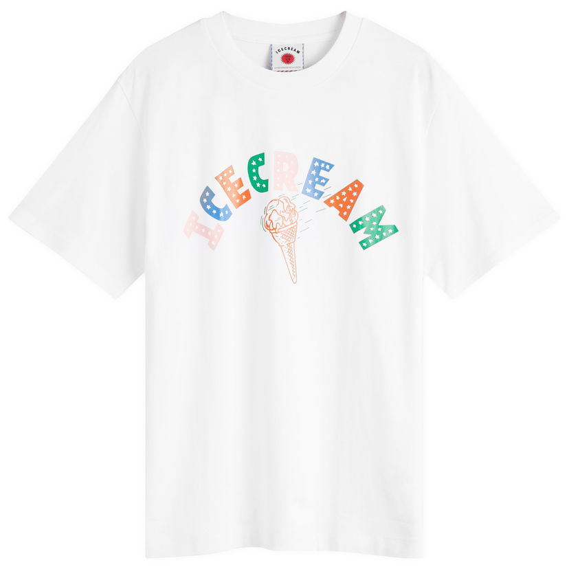 T-shirt BBC IceCream ICECREAM Cone T-Shirt, Size Large Hvid | IC25248-WHT