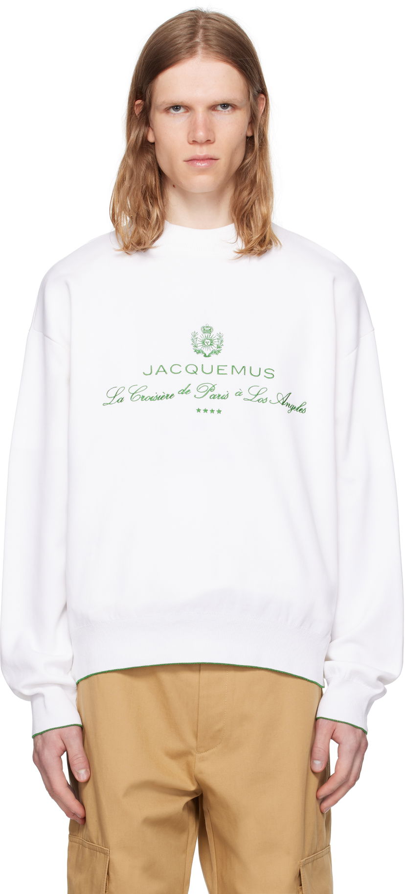 Sweatshirt Jacquemus Jacquemus La Croisière 'The Venice' Sweatshirt Hvid | 25E255KN544-2427