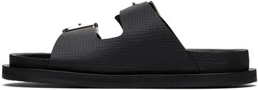Tøj Studio Nicholson Studio Nicholson Denver Leather Sandals Sort | DENVER SNW - 1652, 2