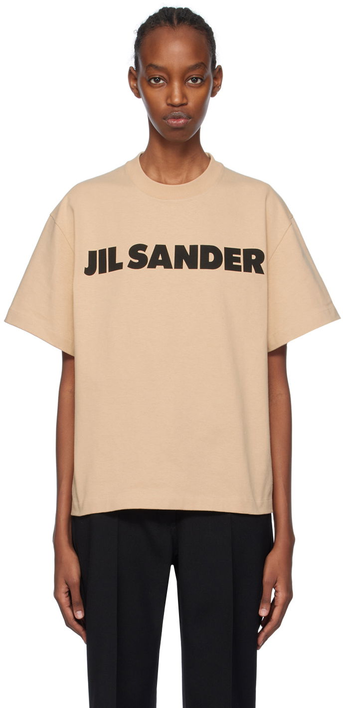 T-shirt Jil Sander Printed T-Shirt Beige | J02GC0001_J20215, 0