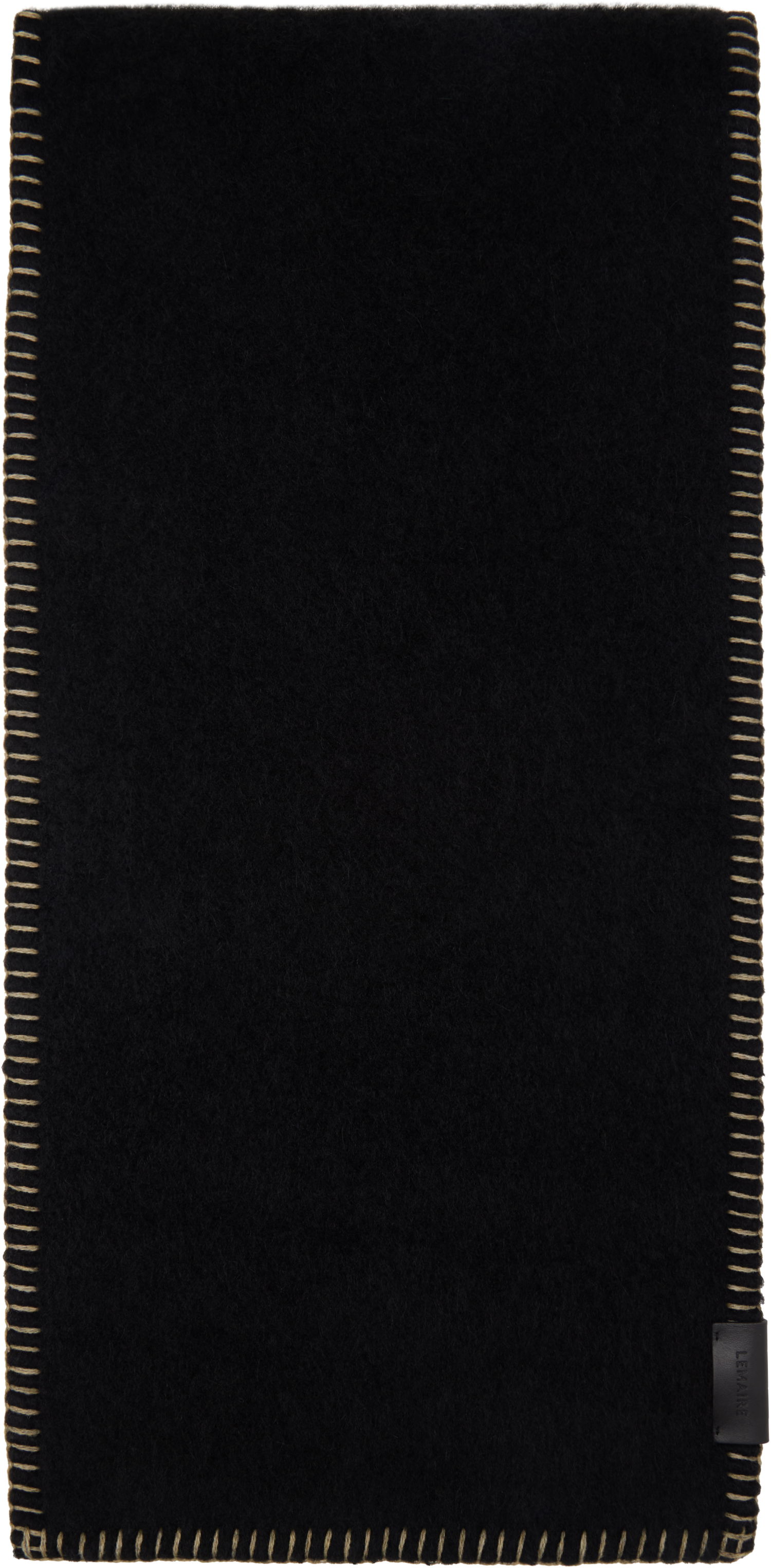 Tørklæde LEMAIRE Lemaire Cocotte Fluffy Scarf Sort | AC1068 LF1194, 0