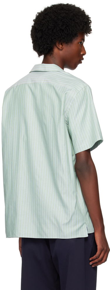 Skjorte Paul Smith PS by Paul Smith Striped Resort Shirt Grøn | M2R-695U-N22097-34, 2