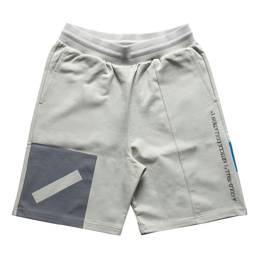 Shorts A-COLD-WALL* A-COLD-WALL* Hemisphere Print Shorts Beige | ACWMB056-CHALK