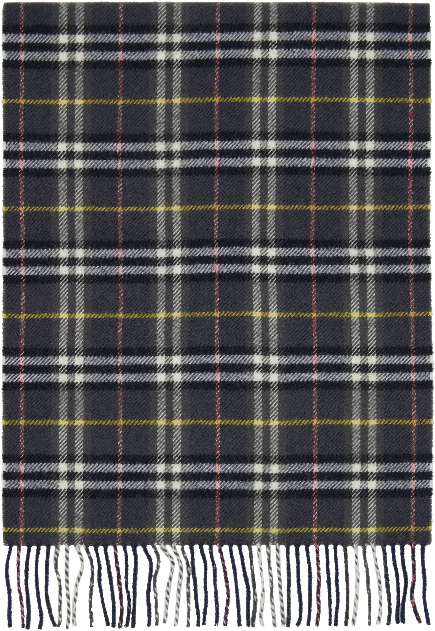 Tørklæde Burberry Burberry British Wool Check Scarf Mørkeblå | 8109460, 0