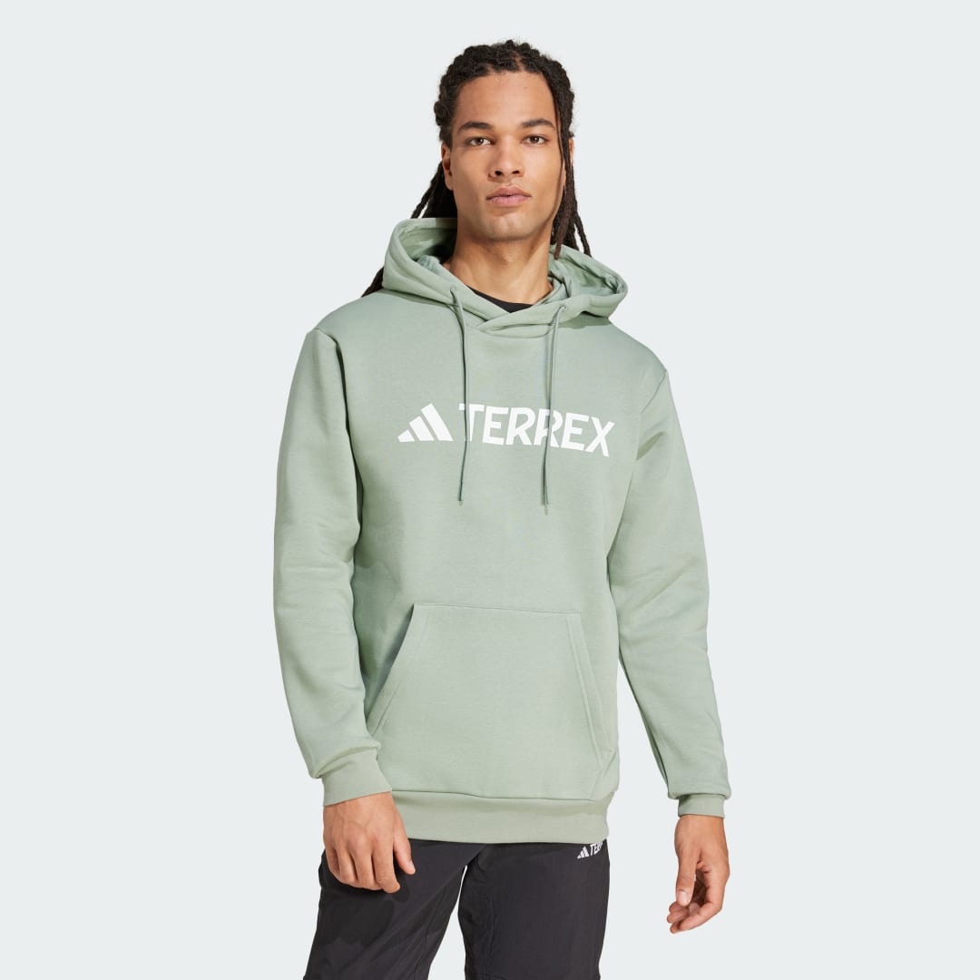 Sweatshirt adidas Performance Multi Logo Hoodie Grøn | JH3275, 0