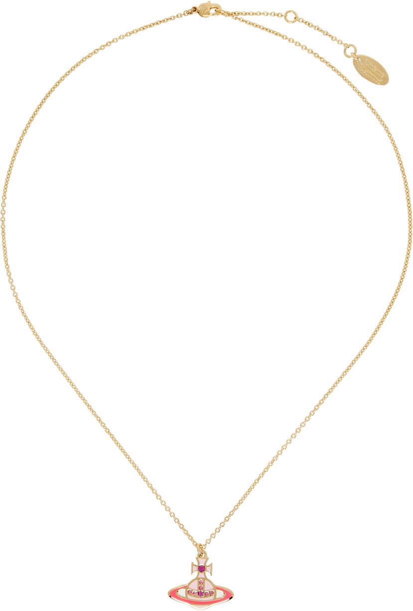 Halskæde Vivienne Westwood Vivienne Westwood Concetta Bas Relief Pendant Necklace Lyserød | 630203F0-02R857-