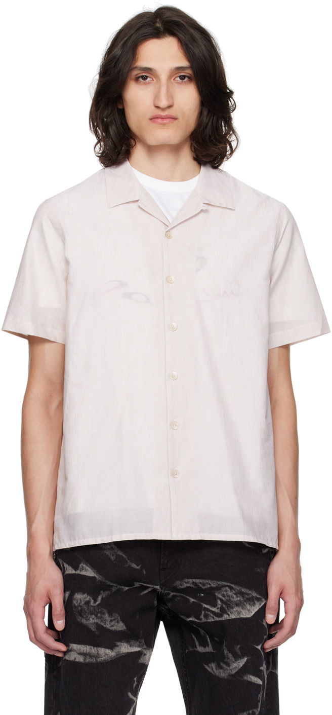 Skjorte Paul Smith PS by Paul Smith Striped Casual Shirt Beige | M2R-114R-M21793-60
