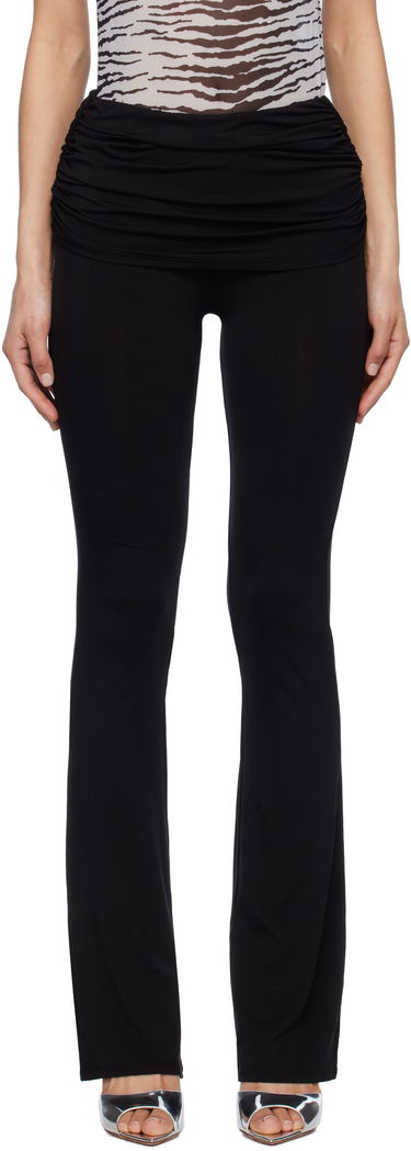 Leggings Miaou Miaou Alana Foldover Flare Trousers Sort | 1039TJBBLK, 0