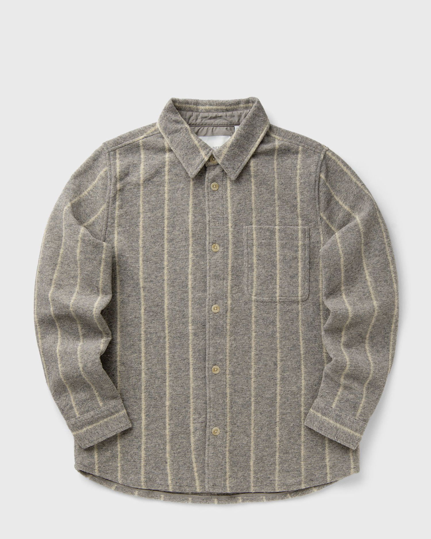 Skjorte Les Deux Lennon Wool Pinstripe Overshirt Grå | 1000558-320, 1