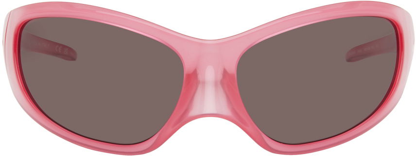 Solbriller Balenciaga Skin XXL Cat Sunglasses Lyserød | BB0252S-002, 0