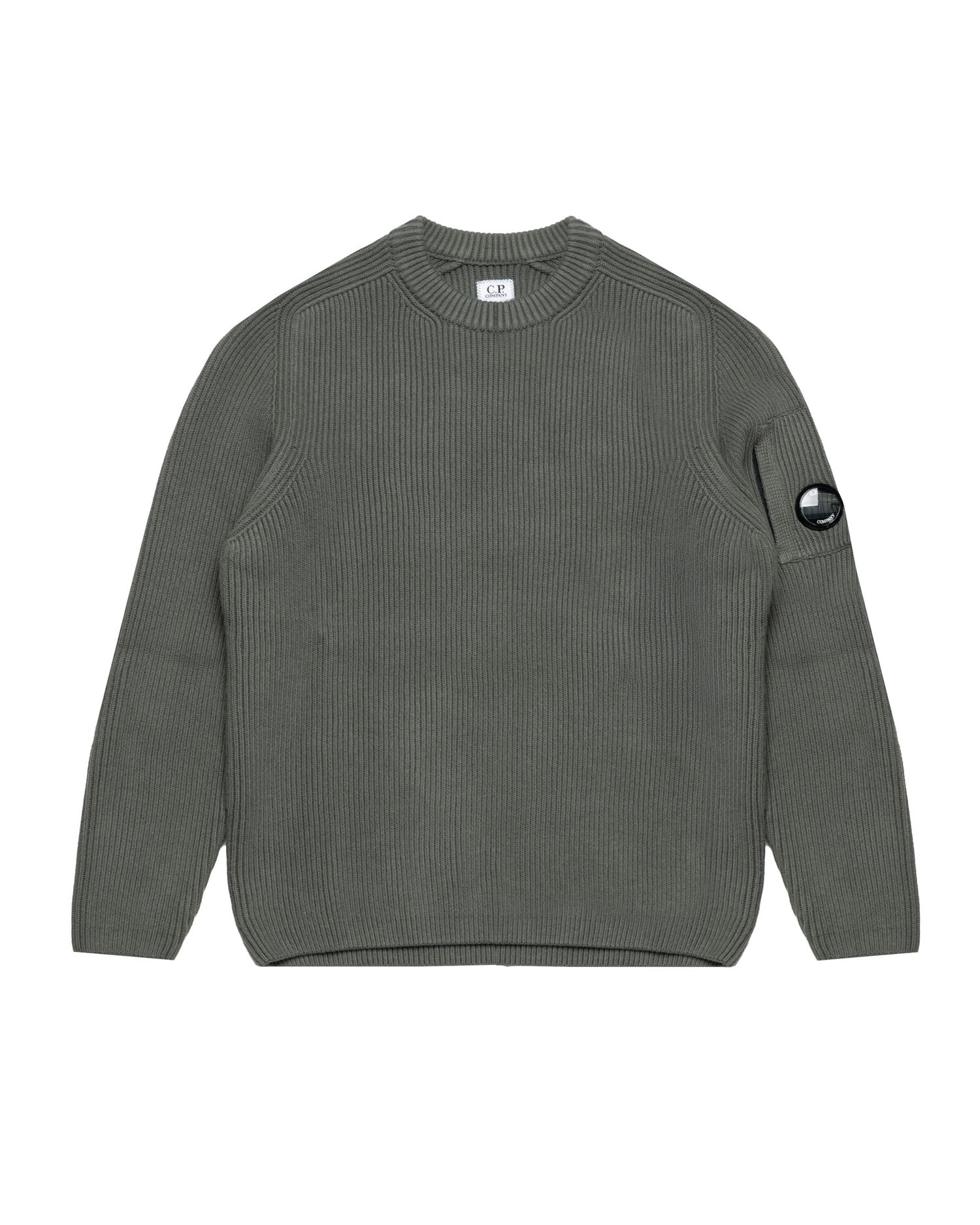 Sweater C.P. Company C.P. Company Knitted Crew Neck Sweater Grøn | 19CMKN015A006608A-921, 0