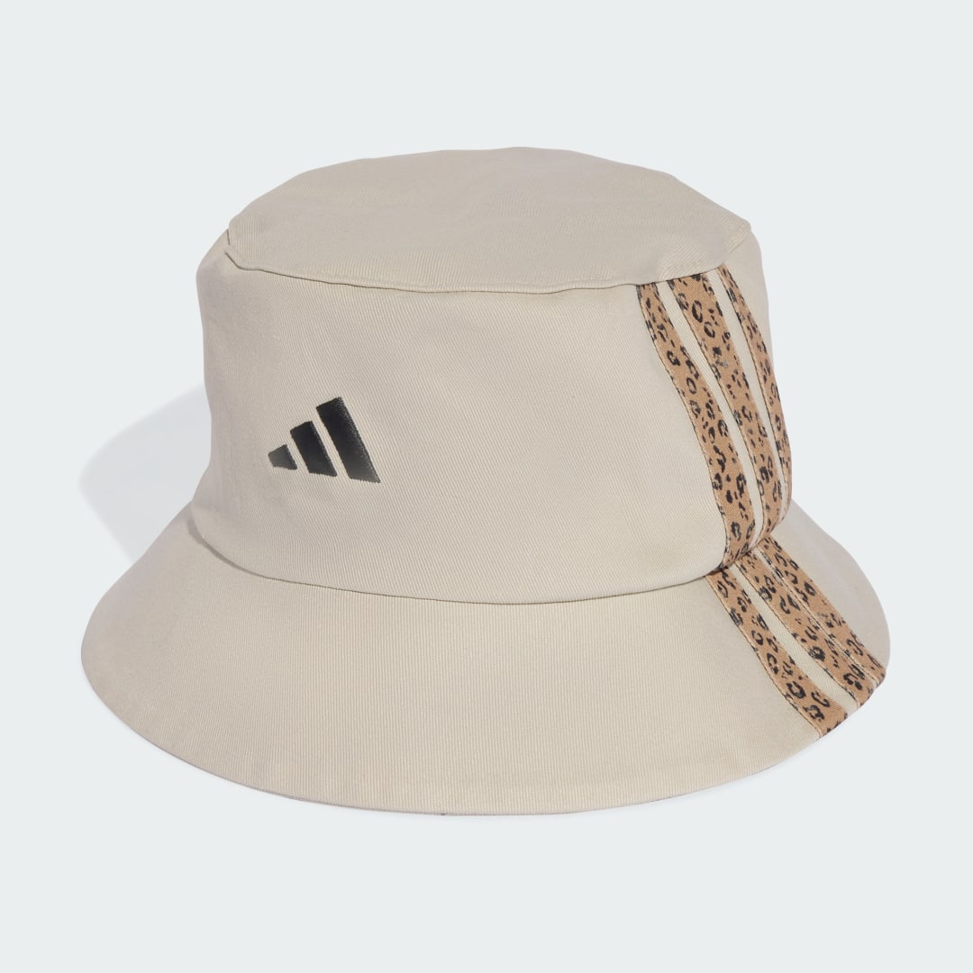 Hat adidas Performance Sportswear 3-Stripes Leopard Graphic Bucket Hat Beige | JW8672, 0