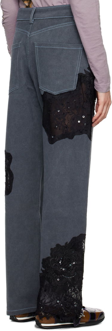 Jeans Collina Strada Collina Strada Mikaela Lace Appliqué Jeans Grå | XX6022, 2