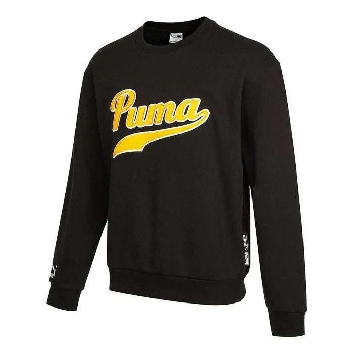 Sweater Puma Crew Sweatshirt Sort | 534383-01