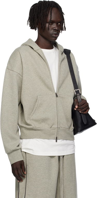 Sweatshirt Fear of God Fear of God ESSENTIALS Fleece Zip-Up Hoodie Grå | 192SP254785F, 1