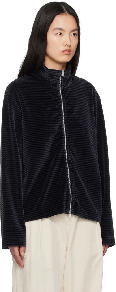 Sweater OUR LEGACY Our Legacy Shrunken Full-Zip Track Jacket Sort | M4243SPS, 4