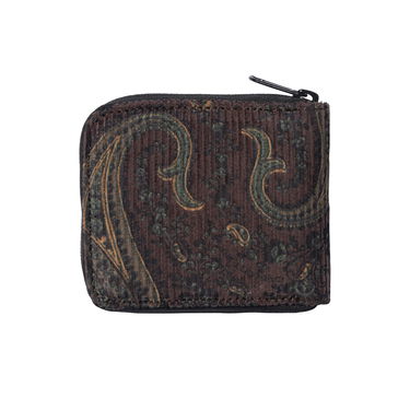 Tegnebog Carhartt WIP Flint Zip Wallet "Paisley Print/Buckeye rinsed" Brun | I029507_1U6_02, 2