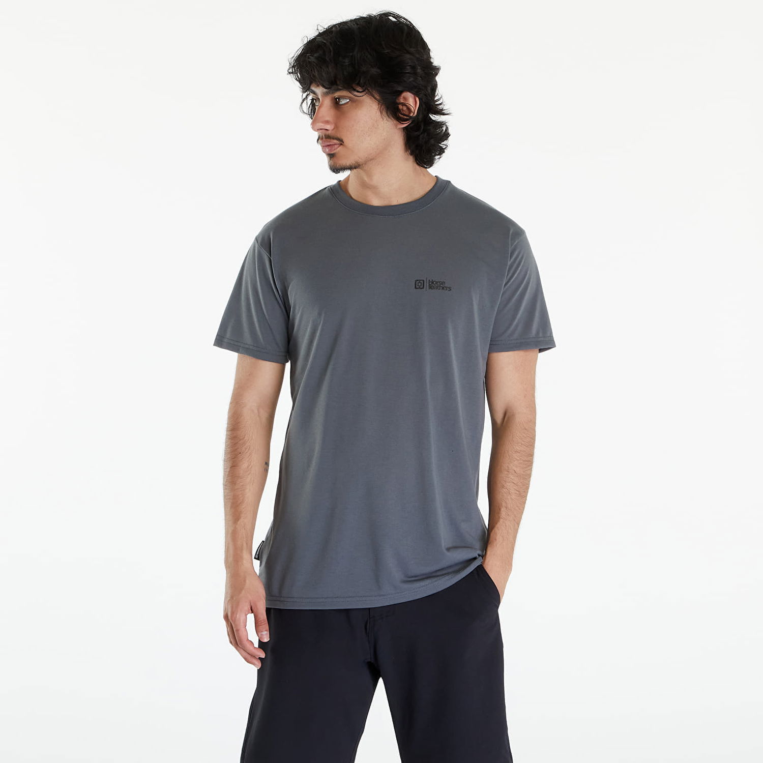 T-shirt Horsefeathers Rooter Tech T-Shirt Castlerock Grå | SM1247H, 0