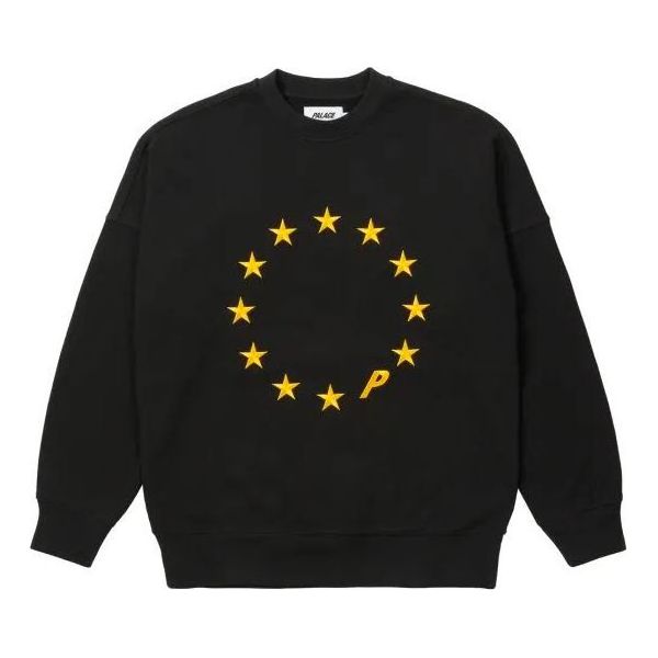 Sweatshirt Palace Palace Eu-Don Crew Sweatshirt Sort | P21CS052