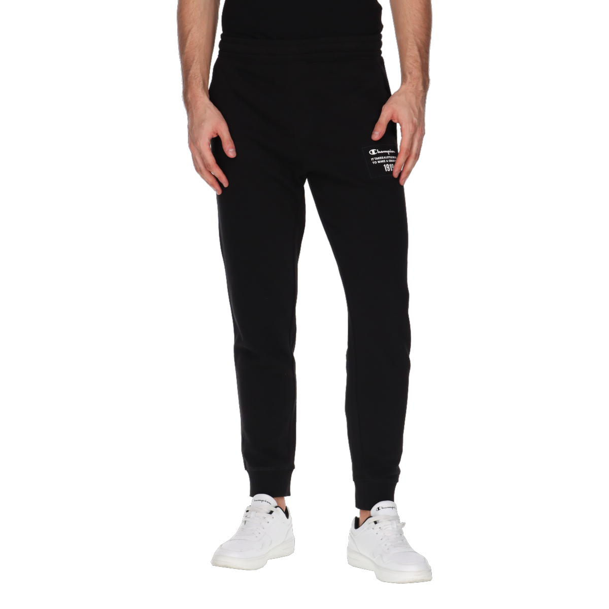 Joggingbukser Champion Raw Logo Joggers Sort | 220522-KK001, 0