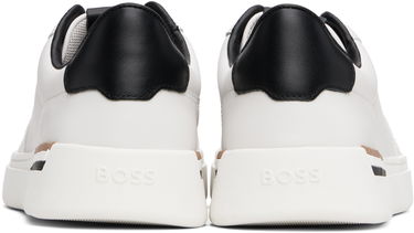 Tøj og tilbehør BOSS BOSS Signature-Stripe Detail Trainers Sort | 50542538, 2