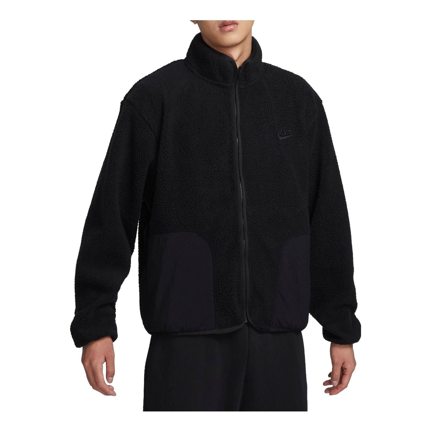 Sweatshirt Nike Club Winterized Fleece Jacket Sort | FB8387-010, 0