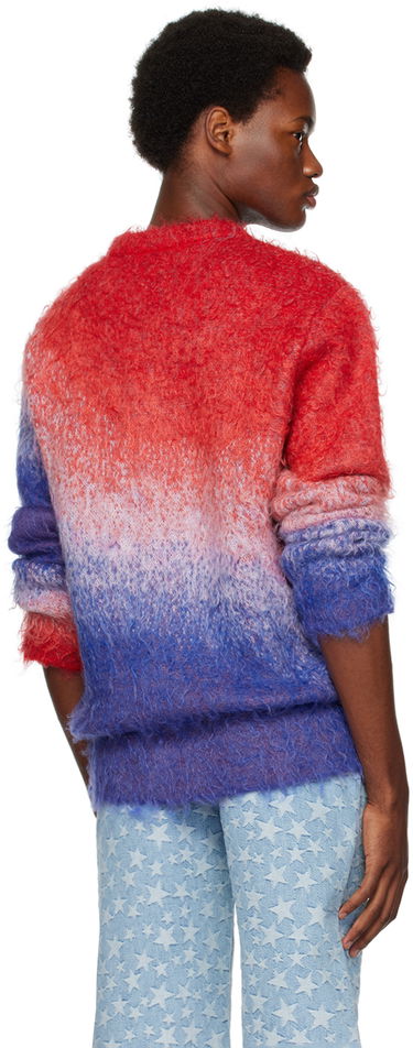 Sweater ERL ERL Gradient Knit Sweater Rød | ERL06N005, 2