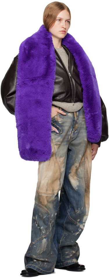 Tørklæde Acne Studios Acne Studios Furry Scarf Lilla | CA0349-, 2
