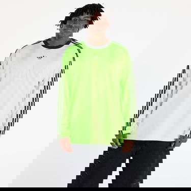 T-shirt adidas Performance Adicolor Jacquard Long Sleeve Tee Grøn | JW5964, 4