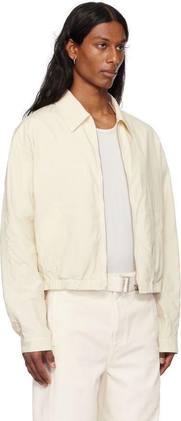 Jakke LEMAIRE Lemaire Zipped Cropped Jacket Hvid | OW1124 LF1370, 1
