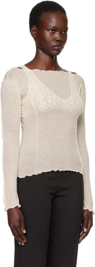 T-shirt Baserange Omato Long Sleeve T-Shirt Hvid | TTML-WO-SP25, 1
