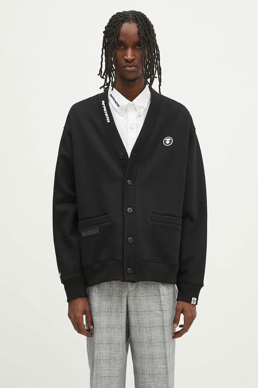 Sweater AAPE by A Bathing Ape AAPE Now Cardigan Sort | AAPSWMB329XXN