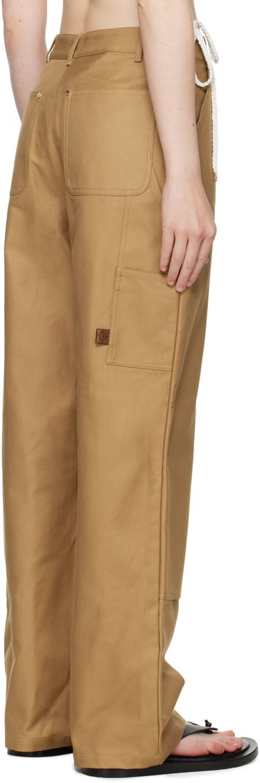 Cargo bukser Casablanca Casablanca Cotton Workwear Trousers Beige | WS25-TR-303-01, 2