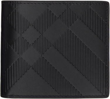Tegnebog Burberry Embossed Check Bifold Wallet Sort | 8103989, 0