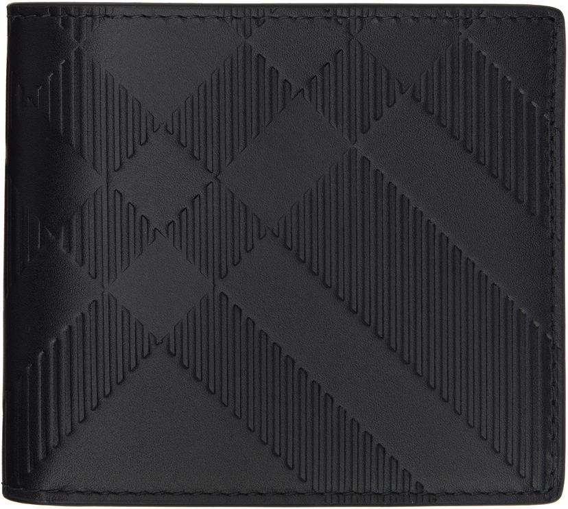 Tegnebog Burberry Embossed Check Bifold Wallet Sort | 8103989