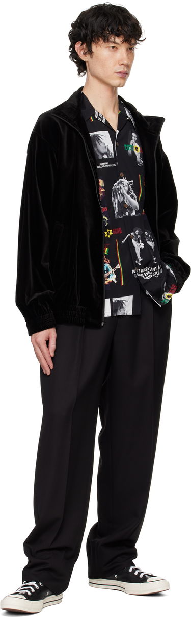 Skjorte WACKO MARIA WACKO MARIA Bob Marley Print Short Sleeve Shirt Sort | BOBMARLEY-WM-HI09, 3