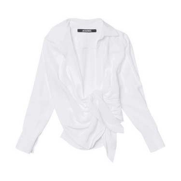 Skjorte Jacquemus La Chemise Bahia Shirt Hvid | 213SH002 1020 100, 0