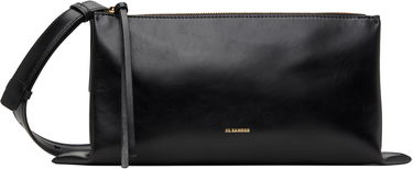 Skuldertaske Jil Sander Jil Sander Empire Small Leather Shoulder Bag Sort | J07WD0051_P6569, 0