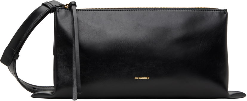 Skuldertaske Jil Sander Jil Sander Empire Small Leather Shoulder Bag Sort | J07WD0051_P6569