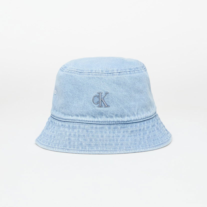 Hat CALVIN KLEIN Calvin Klein Jeans Embroidered Monogram Denim Bucket Hat Blå | LV04K5021G LHL