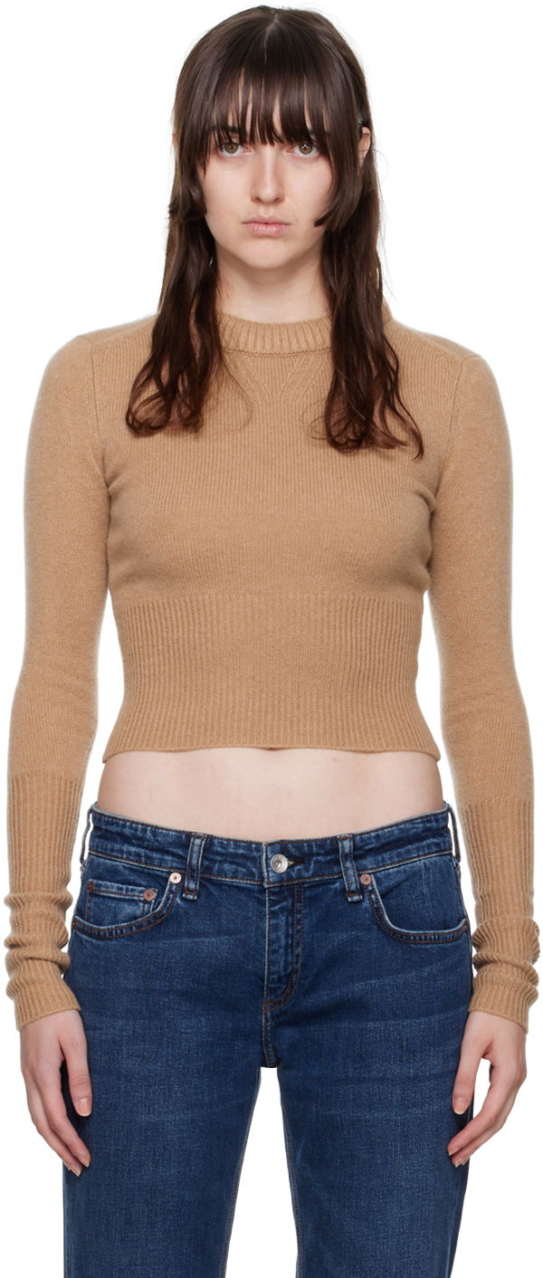 Sweater rag & bone Rag & Bone Pierce Slim Crewneck Sweater Beige | WAS22FS069CC69, 0