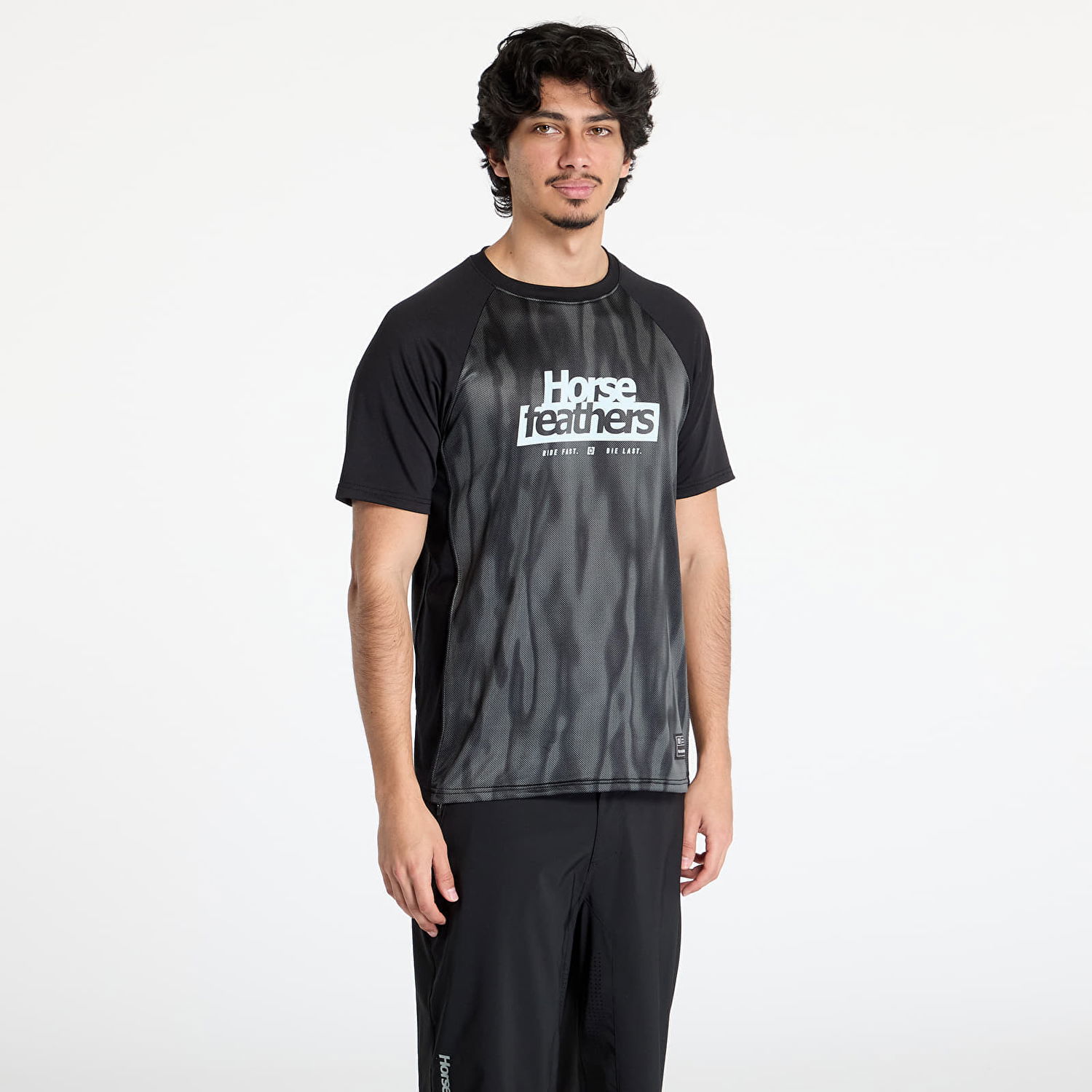 T-shirt Horsefeathers Horsefeathers Spike Bike Jersey Sort | TM067B, 0